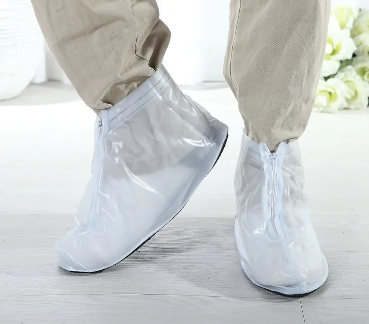 Men PVC Non Slip Plastic Rain Shoe Covers for traveling Camping in
