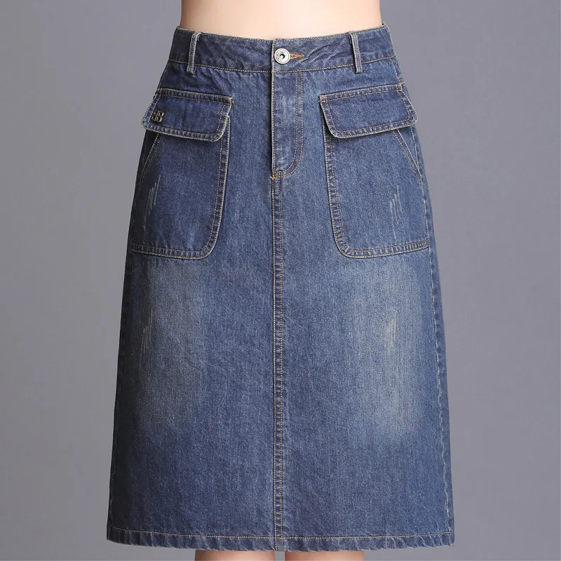 99130 женская джинсовая юбка, женская летняя новая мода, женская сумка, юбка для девушек, длинная юбка