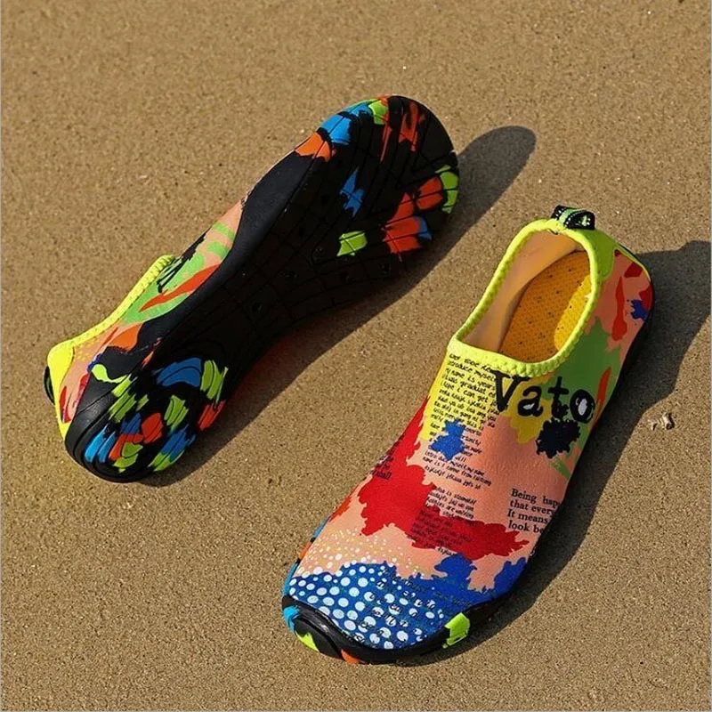 VEAMORS/4 стиля; легкая обувь для мужчин и женщин; кроссовки без шнуровки; унисекс; Плавание Серфинг; водонепроницаемая обувь; уличные спортивные пляжные Тапочки - Цвет: 1617 Map