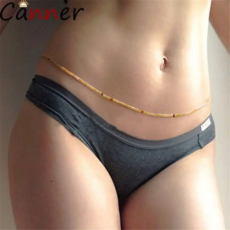 2019 богемное украшение для тела из цепочек женское пляжное бикини для тела цепочка из бисера цепочки для тела сексуальные Waists ювелирные изде...