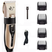 Профессиональный триммер для волос для собак электрический триммер для собак машинки для стрижки волос перезаряжаемый низкий уровень шума USB зарядка платье для волос