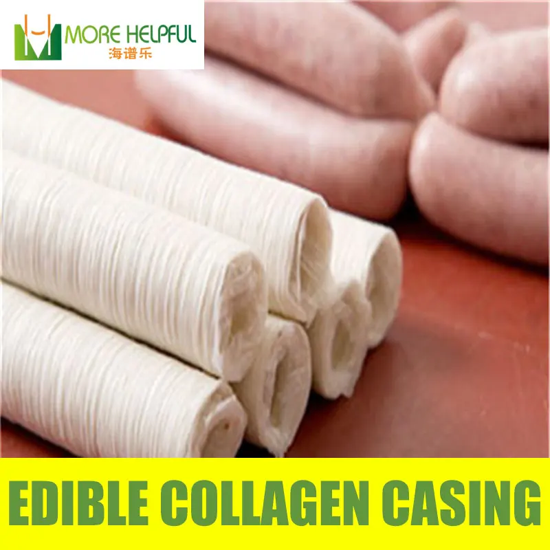 No.1 cooking tools seller halal Collagen casing sausage cover 42 Meters 3pcs/lot Diameter 26mm Meat Sausages skin for Sausage