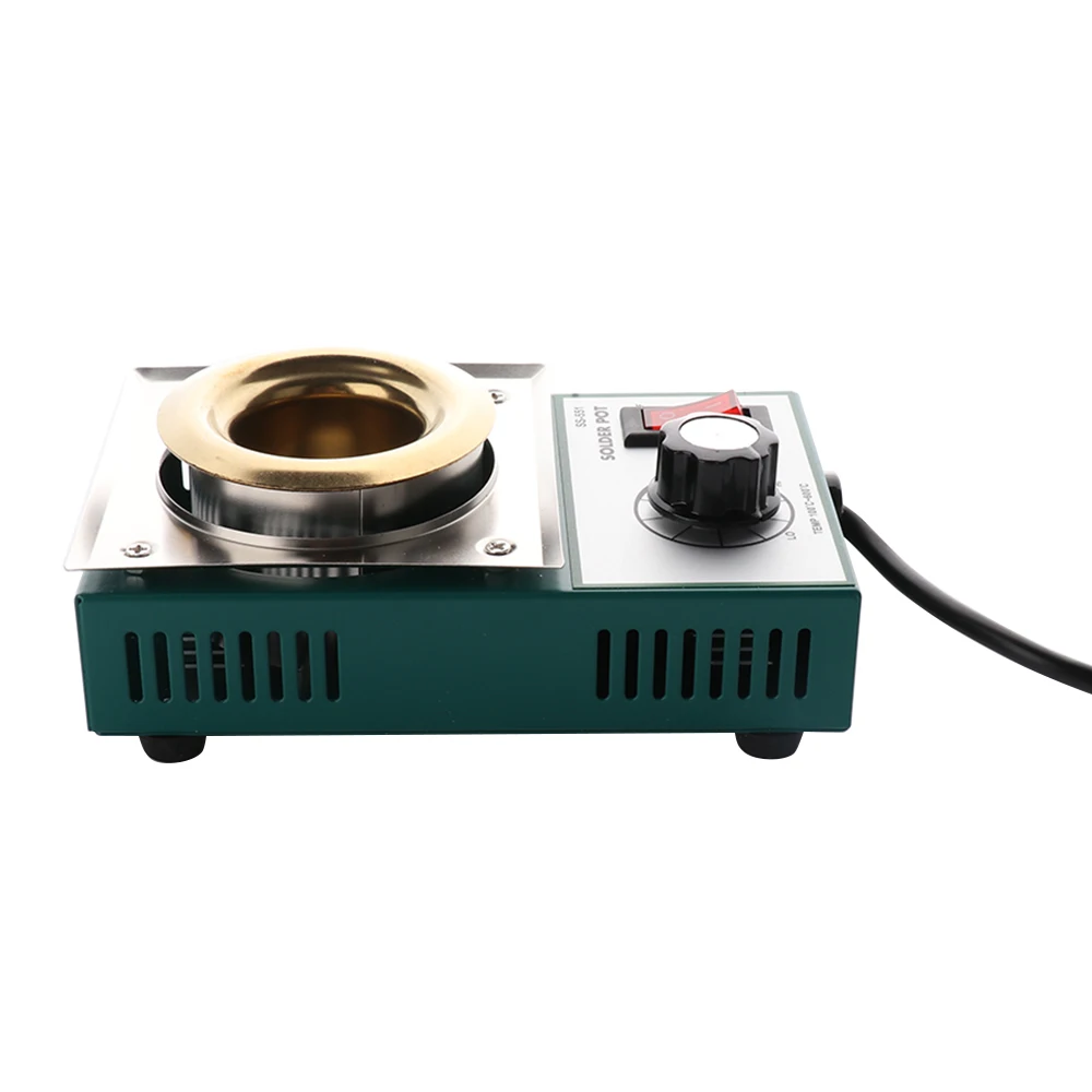 

150W Fast Heating Adjustable Solder Pot Tin Melting Soldering Desoldering Bath Welding Tool Smelting furnace goldsmith