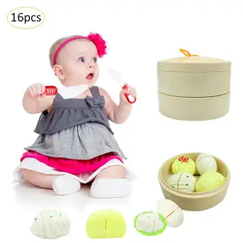 

Children's Small Dumplings House Home Play Game Toys Simulation Food Steamer Steamed Bread Kitchen Utensils