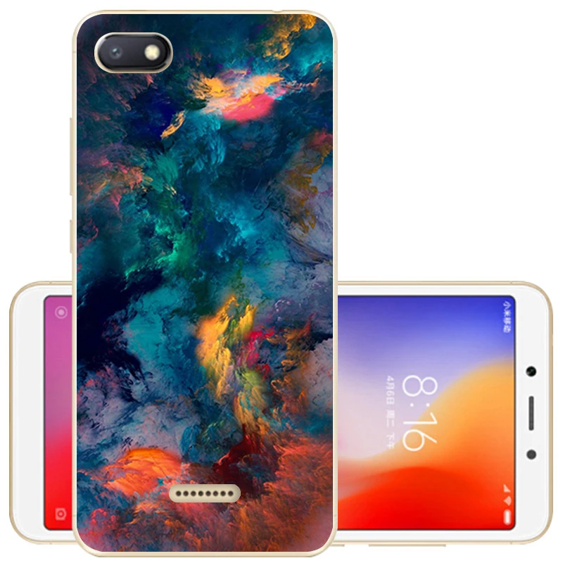 Чехол для Xiaomi Redmi 6A чехол 6 мягкий силиконовый рельефный из ТПУ A A6 чехлы