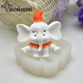 

UV Resin Jewelry Liquid Silicone Mold Lovely Animal Elephant Resin Charm Molds For DIY Intersperse Decorate Making Jewelry