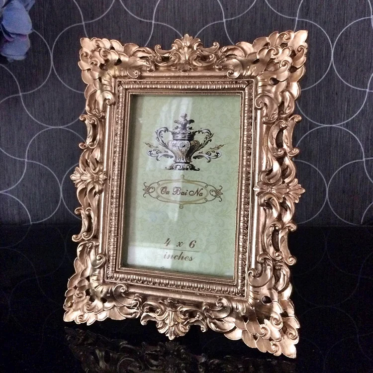 Роскошная фоторамка с двойным тиснением в европейском стиле|photo frame double|photo frameresin
