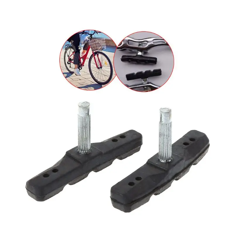 

2pcs Brake Pads Silent Rubber V Brake System Bike Parts Bicycle Cycling Safety Blocks MTB Mountain Bike Accessories