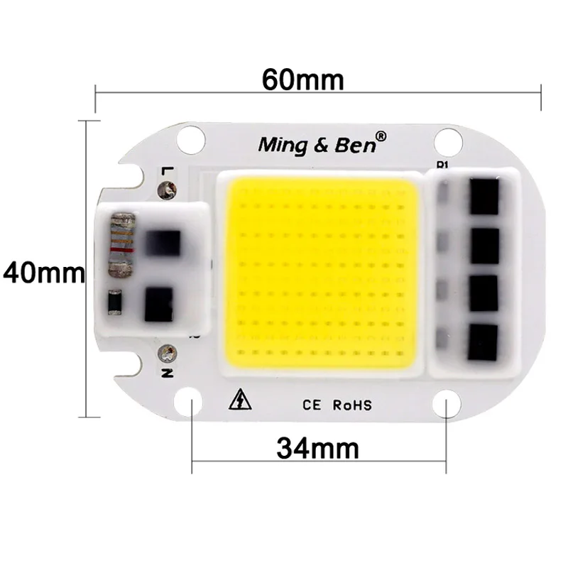 Светодиодный COB лампы постоянного тока чип светодиодный рассеивателем 220V 240V 230V 20W 30W 50W умная ИС(интеграционная схема) "сделай сам" для Светодиодный прожектор светильник нужен радиатор для охлаждения