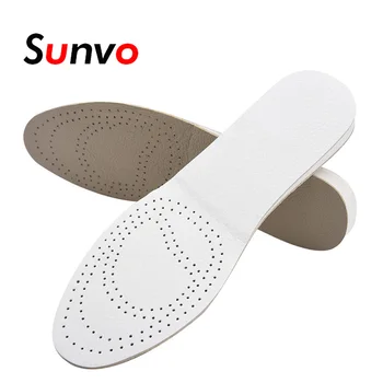 

Sunvo EVA Leather Invisible Height Increase Insoles Double Cowhide Soles Pads for Men Women Heel Lift Taller Cushion Inserts Pad