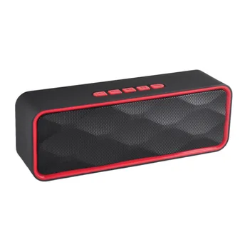 

S211 Portable Outdoor Bluetooth Speaker HD Stereo Bass Column Wireless Sound Box TF Card U Disk MP3 Player Speakers With Mic