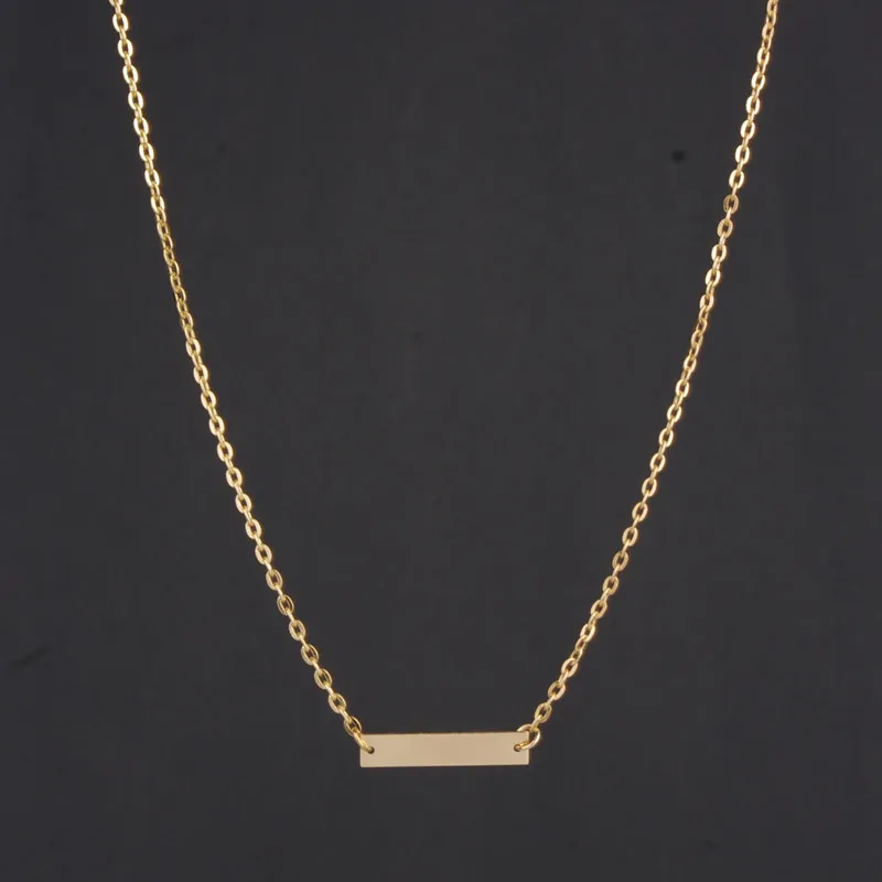 

summer style new fashion brand jewerly metal bar necklace&pendant simple Clavicle chain necklace for women free shipping