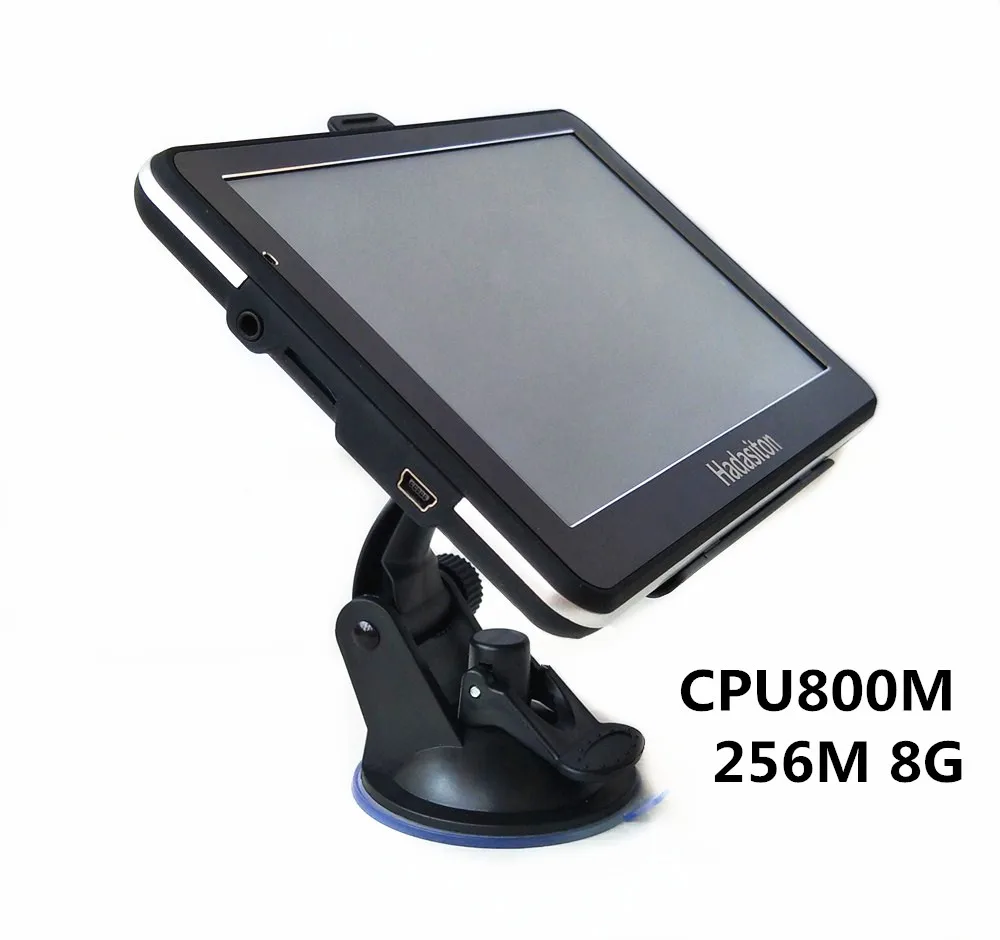 7 дюймов SAT NAV HD Автомобильный gps навигационный процессор 800 м 256 м/8 ГБ+ Bluetooth AV-IN+ fm-передатчик+ Бесплатные Последние карты