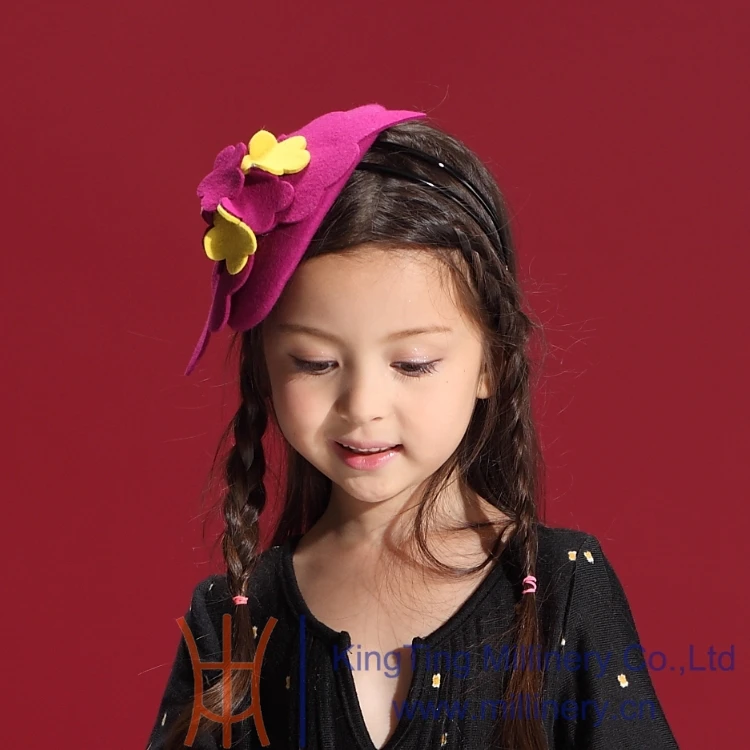 2014 Fashion Wool Flower Headwear Accessories Soft Elastic Headband Hair Bands for Baby Kids Girls Children