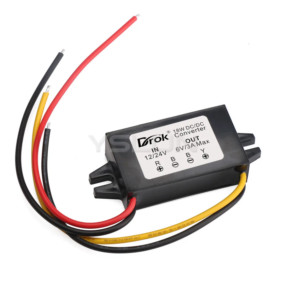 5 PCS/LOT Power Supply Module DC 12V/24V (835V) to 6V 3A 18W Buck