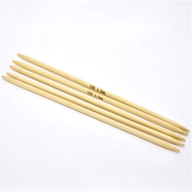 doreenbeads 20cm bamboo hand sewing dp knitting needle crochet hook size 6 knitting needle
