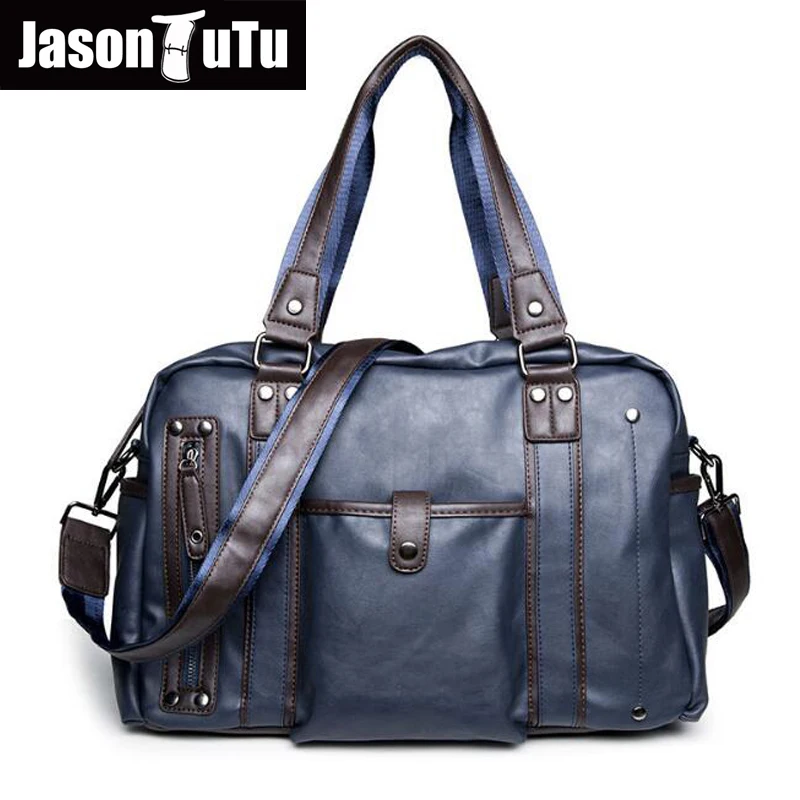 

JASON TUTU New listing men handbag High capacity Tote bag Business Casual Crossbody bags for men travel bags black blue B242