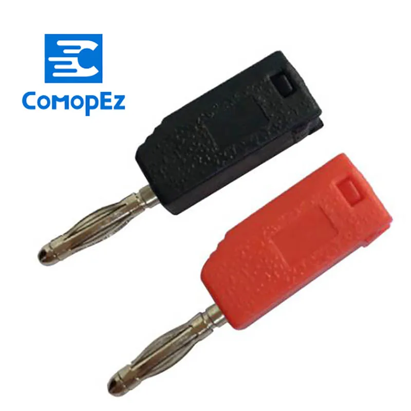 

50Pcs/Set 4MM Pure Copper Banana Plug Male Retractable Sheath Stackable Wire Solder Connector High Pressure Plug