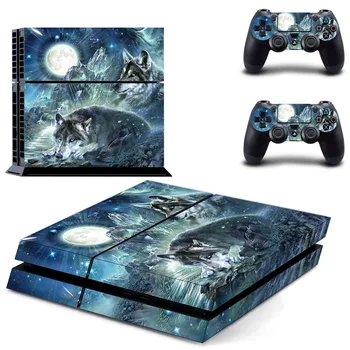 

Moonlight Wolf Vinly PS4 Skin Sticker For PS4 PlayStation 4 Console and 2 Controller skins
