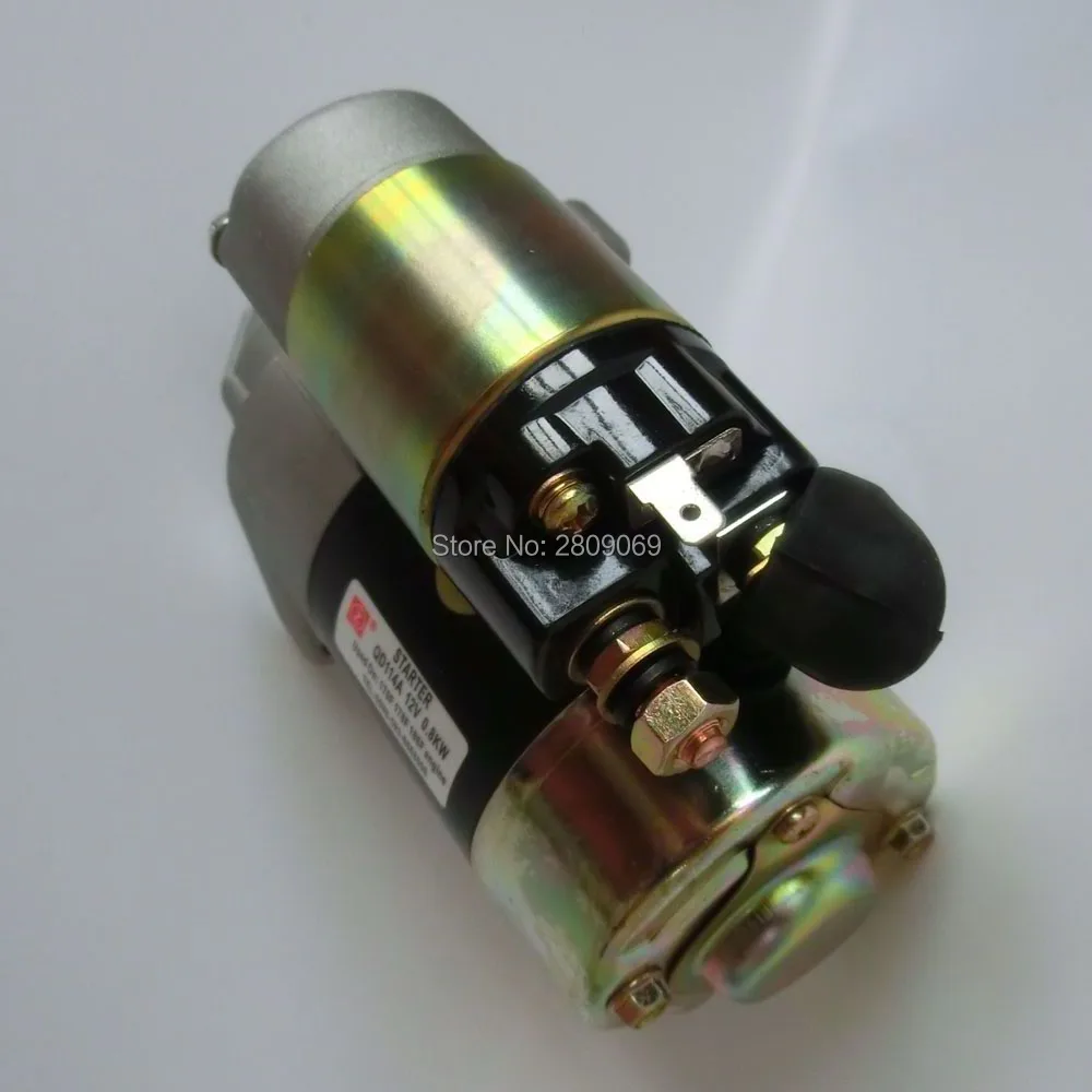 Стартер двигателя изготовлен из меди QD114A 12 в 0 8 кВт используется на двигателе 170F