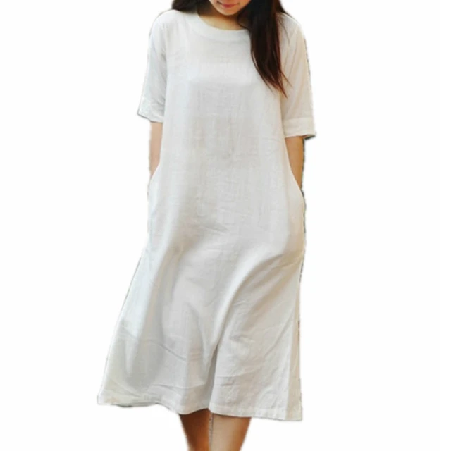 witte basic jurk