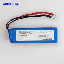 WONKEGONKE 6000 мАч GSP1029102R батарея для JBL Charge 2 Plus, Charge 2+, charge 3 версия GSP1029102R P763098 батареи