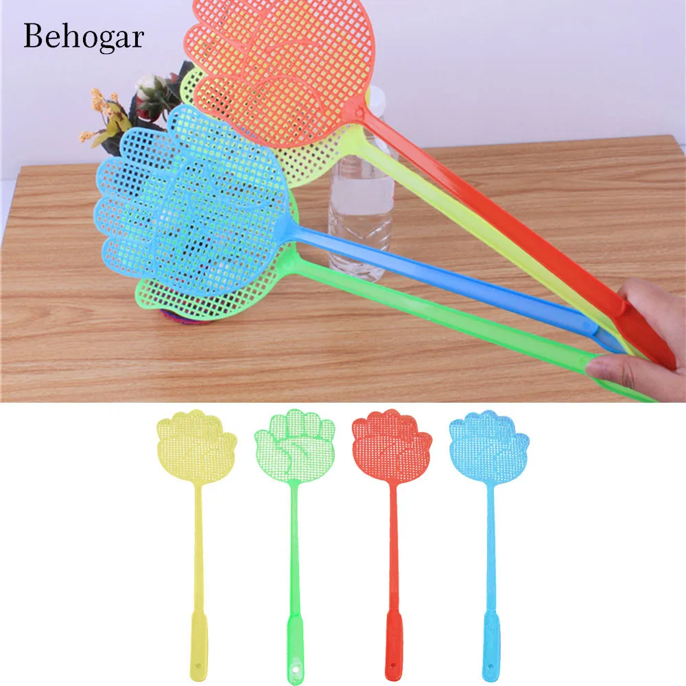 

Behogar 10PCS Plastic Pest Control Mosquito Bug Hand Pattern Fly Swatter Flyswatter Killer Tools Pest Insect Swatters