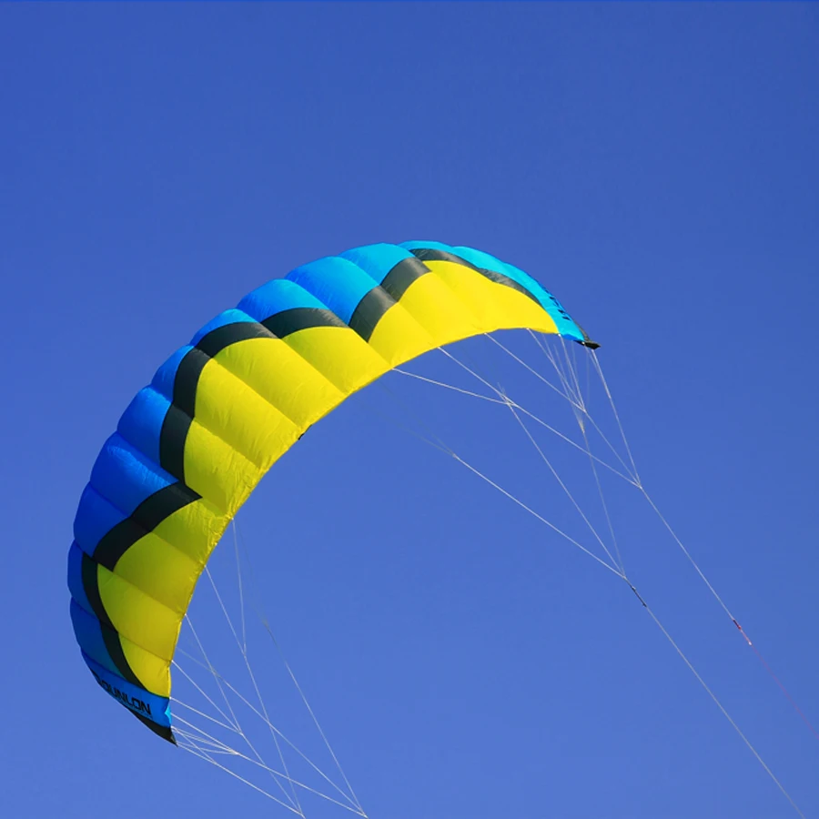 

Professional 4Sqm Quad Line Power Kite Traction Stunt Kite Paragliding Kiteboarding Kitesurfing Trainer Kite With Handle
