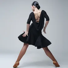 Blacck одежда для латинских танцев Бальные платья для танго платье для румбы Бальные платья для латинских танцев платья для сальсы современный танцевальный костюм samba