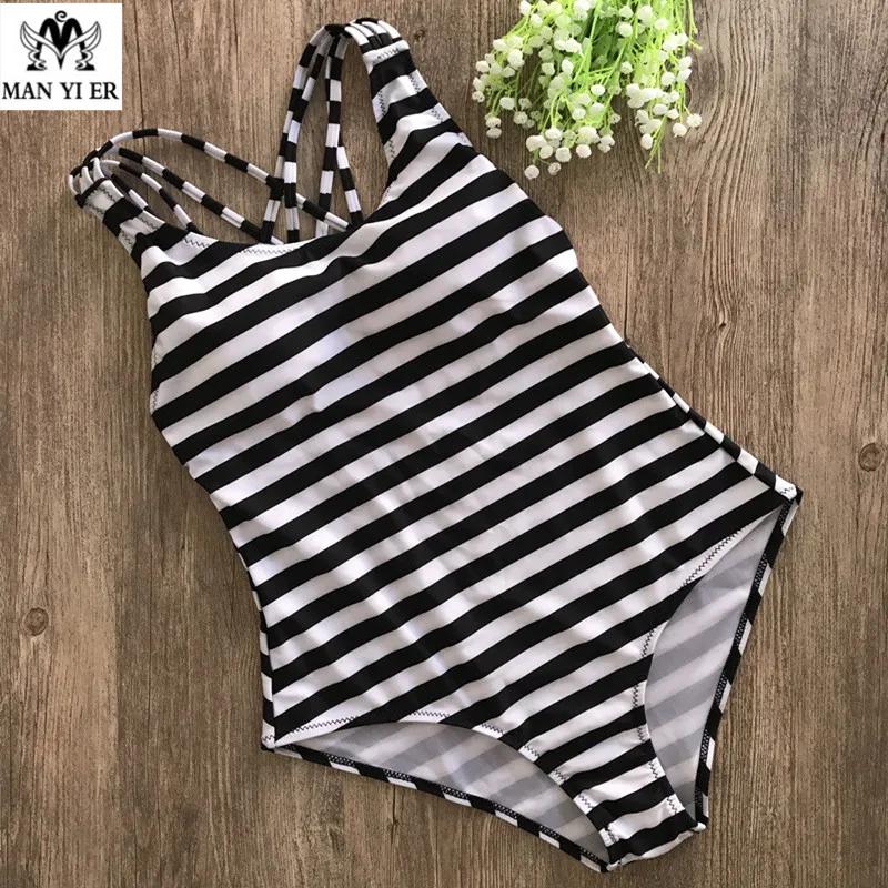 Женский слитный купальник в черно белую полоску|swimwear ladies|swimsuit blackswimsuit black and white |