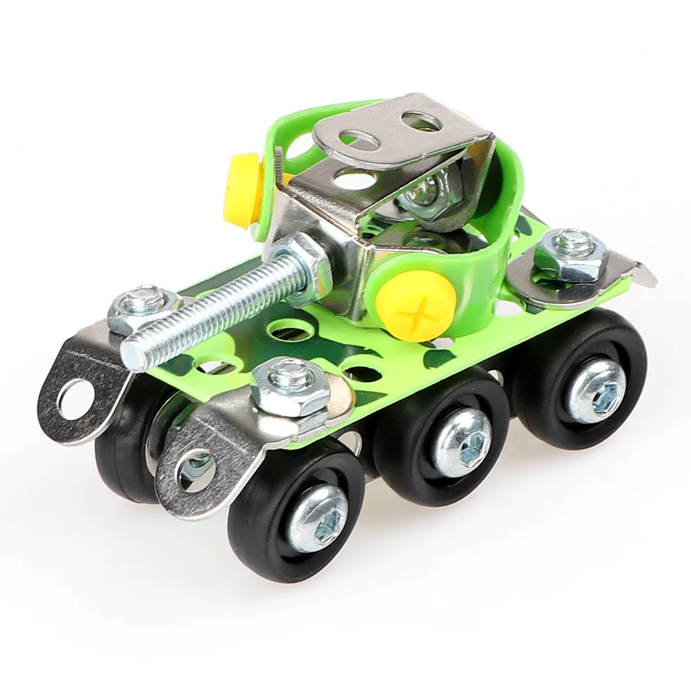 

18 Types Magical Model Building Kit Construction Metal Assembly Set 3D Stainless Steel Block Toys For Boys Christmas Gift
