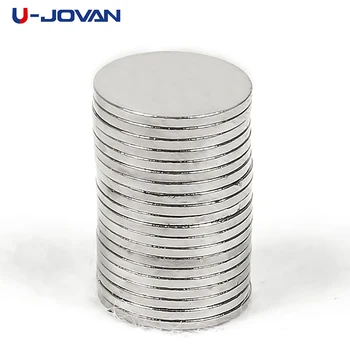 

U-JOVAN 50pcs 12 x 1 mm N35 Round Disc Super Strong Small Powerful Magnet Rare Earth Fridge Neodymium Magnets 12*1