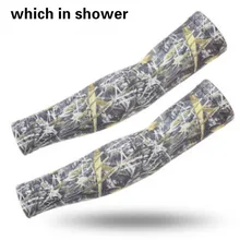 Камуфляжные ледяные шелковые нарукавники для верховой езды на открытом воздухе теплые Рукава с защитой от ультрафиолетовых лучей рукава; езда на природе камуфляж рука рукава