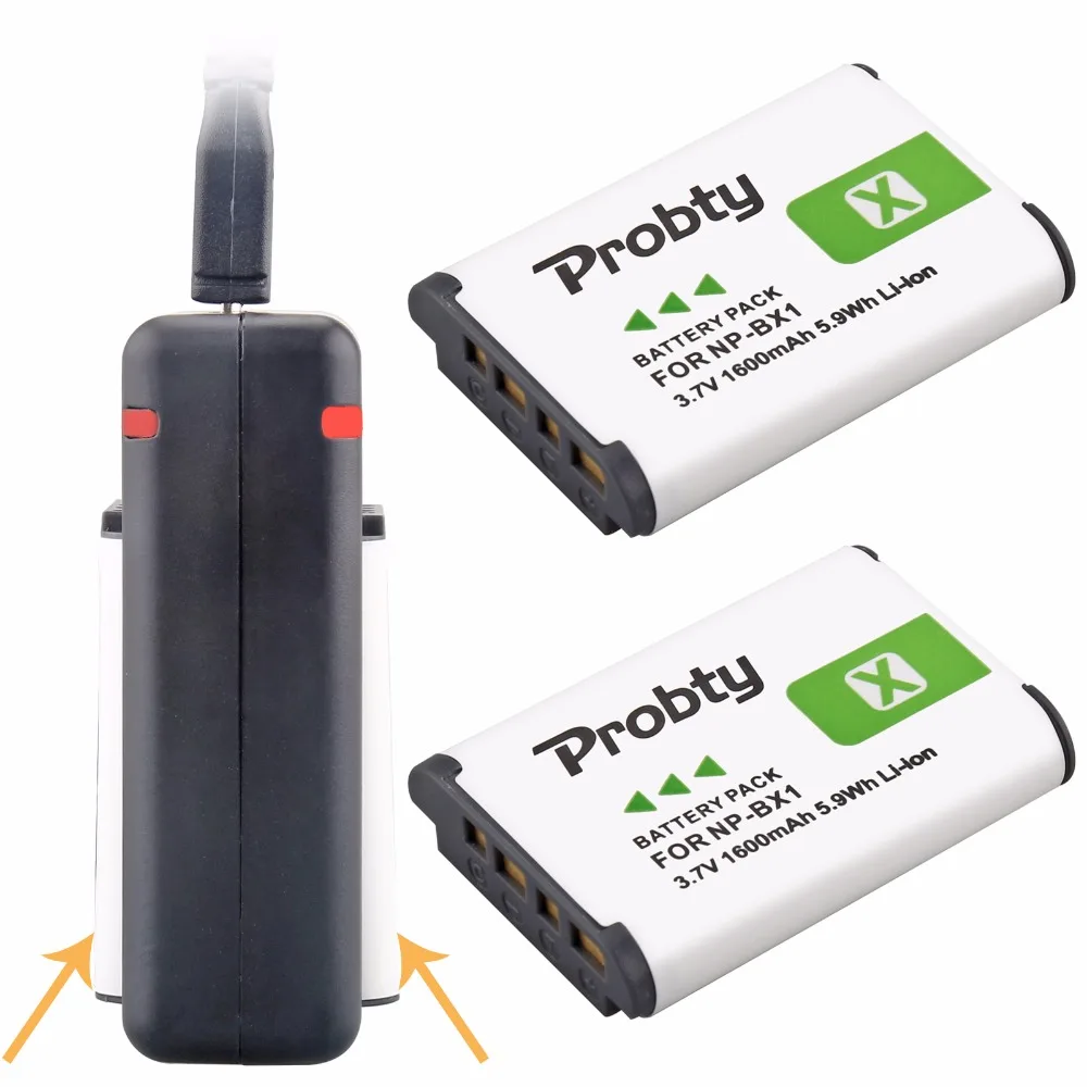 2 X NP BX1 БАТАРЕИ Акку + USB двойное зарядное устройство для Sony HDR AS200v AS20 AS15 AS100V DSC | Цифровые аккумуляторы -32521585890