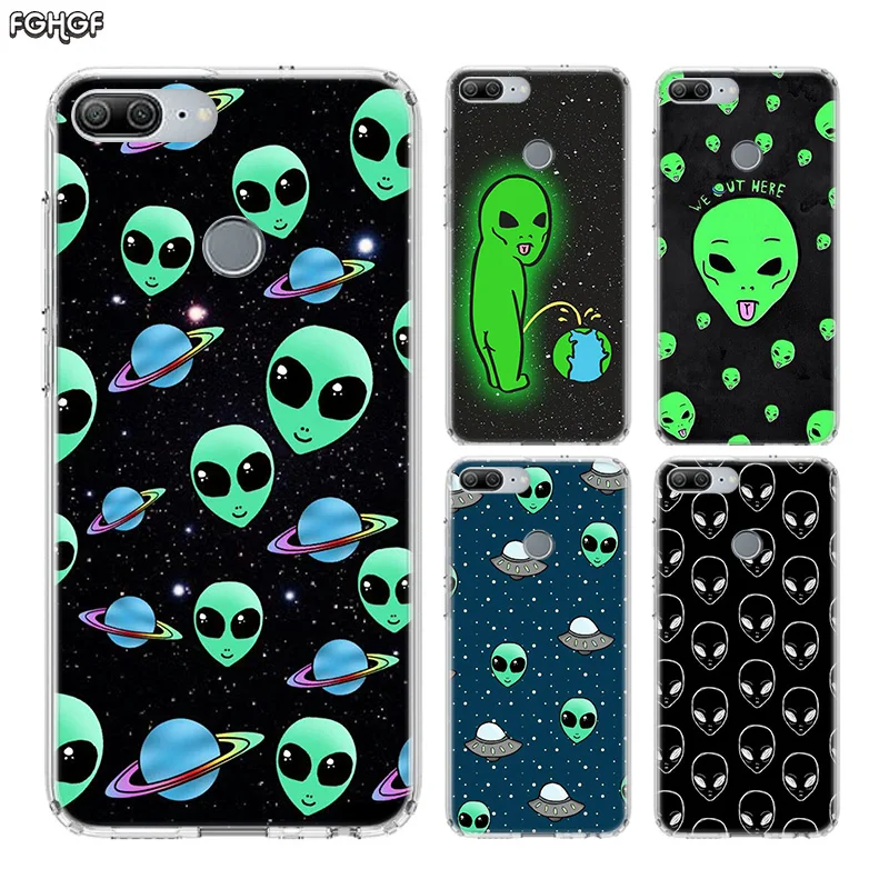 

Alien Smoking Weed Fundas Silicon Phone Case For Huawei Honor 20 Pro 10 9 lite 8X 8A 20i 8C 8S V20 Y5 Y6 Y7 Y9 2019 Cover