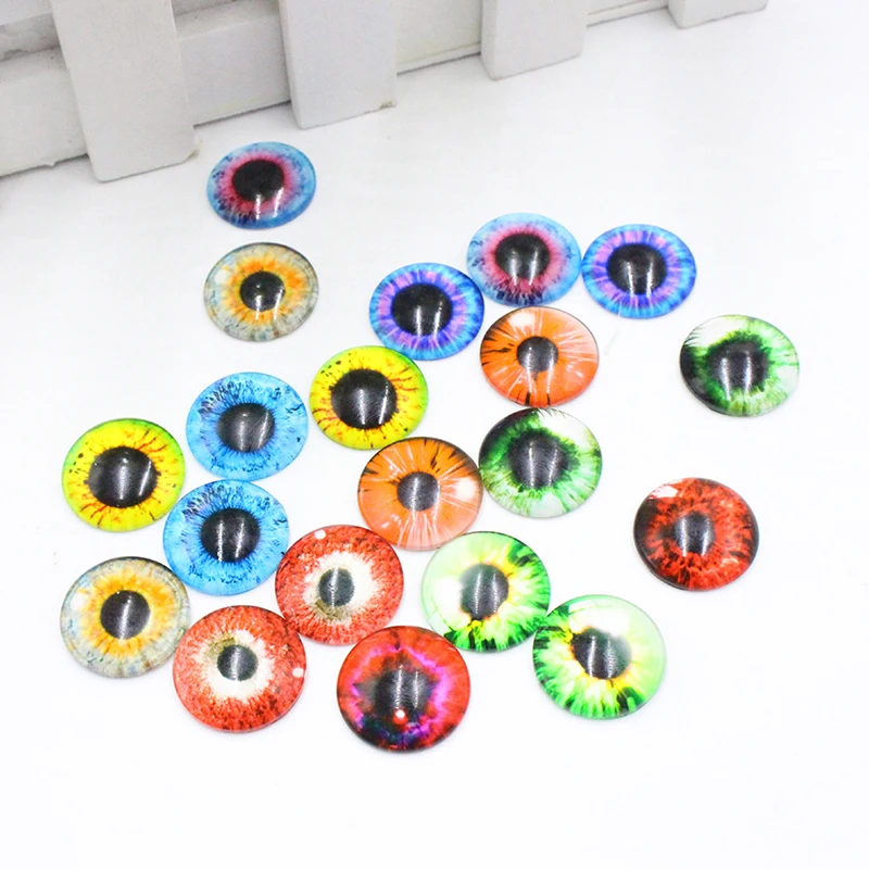 

20pcs pieces /1 pair plastic 8/12/18 MM glass dolls eye DIY crafts eyes for children toy dinosaur Animal eye Accessories