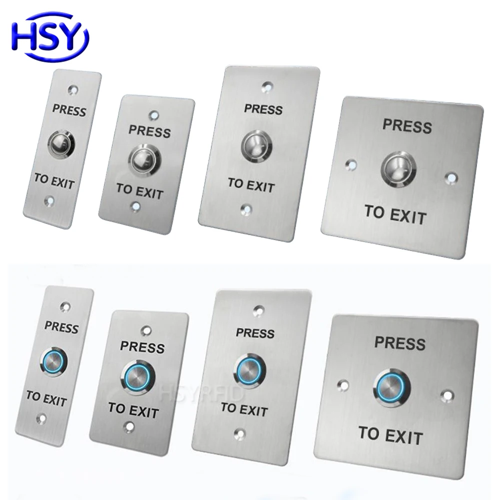 

Access Control Exit Button Push Switch Door Release Buttons Open Electronic Gate Lock