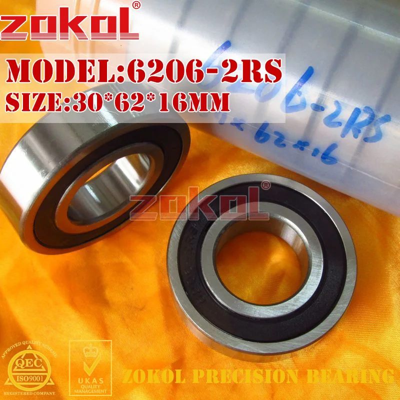 Подшипник 6206rs размеры