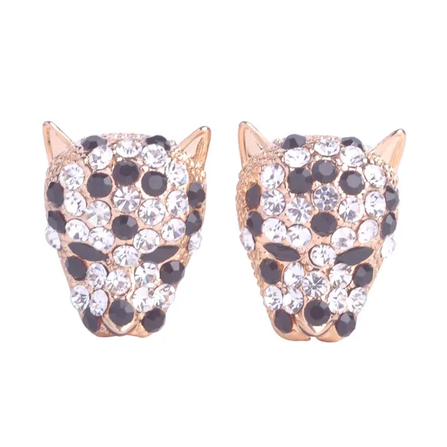 Y Crystal Leopard Stud Earrings For Women S Beautiful Ear Y Crystal Leopard Stud Earrings For Women S Beautiful Ear Accessories French Hooks Max Brincos Animal