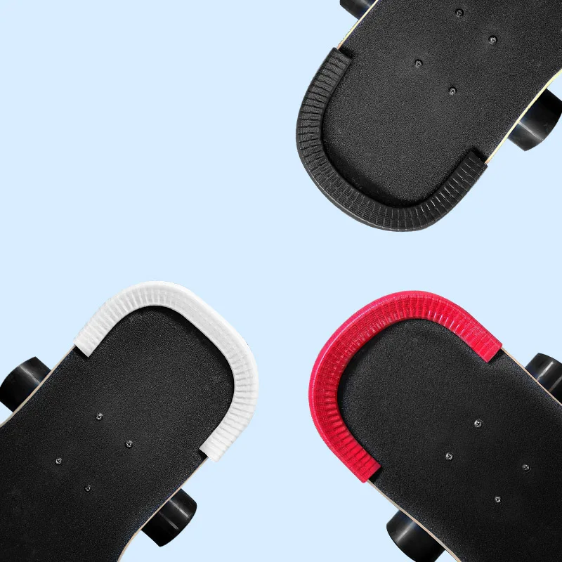 

2pcs Longboard Deck Nose Guards Protector for Skateboard Eraser Rubber Skateboard Deck Protection Clean