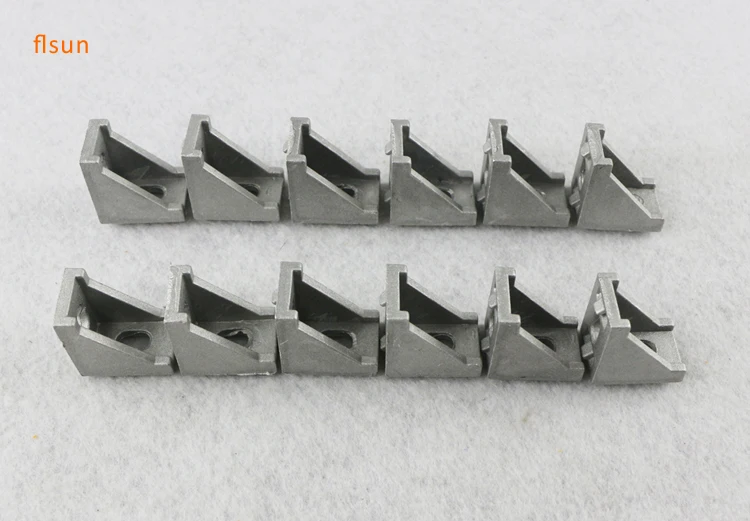 

12pcs/lot metal frame 3d printer parts 2020 Aluminium Profile Corners Screws Set, 2028 Corners Reinforced bracket