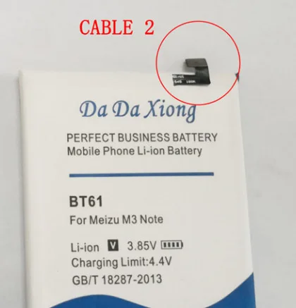 Da Xiong аккумулятор BT42C/BT61/BA621 для Meizu Meilan M2 Note 2/M3 Note 3/M5 Note 5 сменный аккумулятор+ Бесплатные инструменты - Цвет: BT61-Cable2