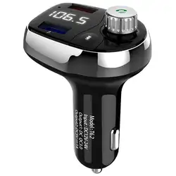 T62 автомобильный Bluetooth fm-передатчик модулятор беспроводной Bluetooth громкой связи автомобильный комплект MP3-плеер QC3.0 USB Автомобильное быстрое