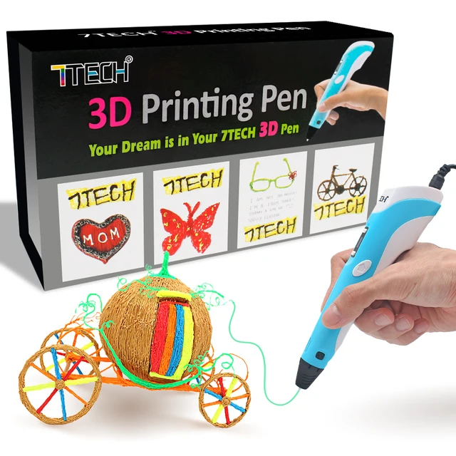 Best Offers 7TECH Smart Pen 3D Printer ABS Filament Drawing Pencil Painting Set 3D-pen Kid Toy for Creativity Education DIY Tool for Doodler