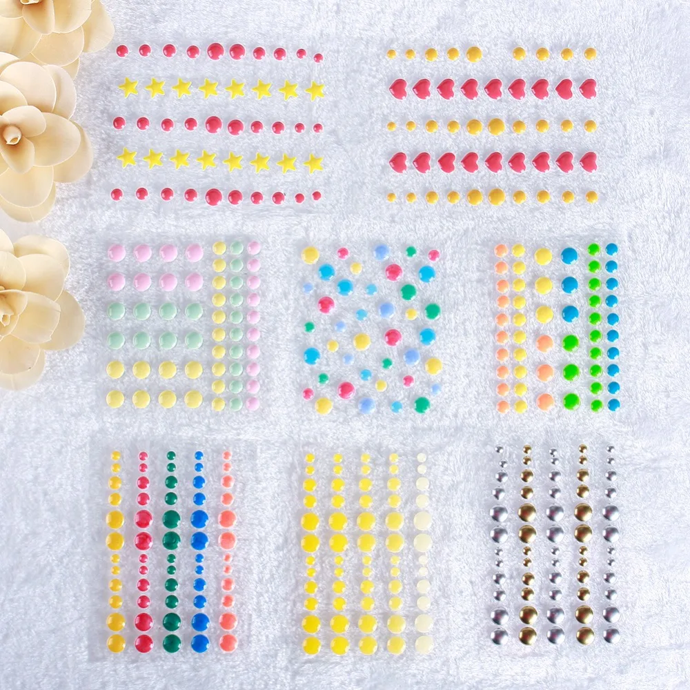 1Pc Resin Sticker Dot Scrapbooking/ DIY Crafts Making Decoration Scrapbooking stickers Sugar