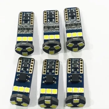

6pcs T10 W5W Canbus No Error 9 SMD 3030 LED Light Wedge Bulb High Power LED Car Parking Fog Light Auto Clearance Light 12V 6000