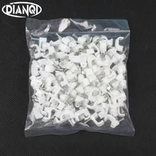 8MM cable clips cable nail wire clips 100PCS/bag 8mm cable clips Square white F8