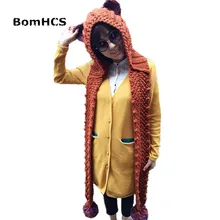 BomHCS модные кошачьи уши шапка вязанная ручной работы зимняя теплая Толстая вязаная головной убор Рождественский подарок