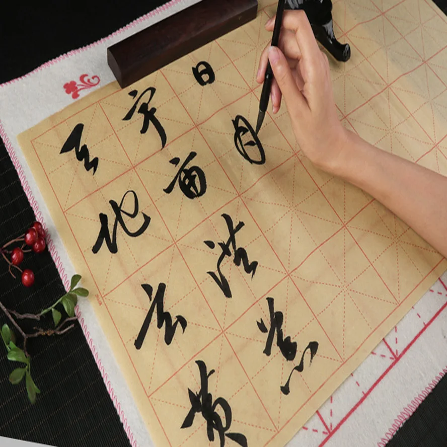30 листов желтой китайской рисовой бумаги для живописи каллиграфии плед Xuan бумага для китайских символов