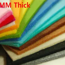 30*30 см полиэфирная акриловая Нетканая ткань для рукоделия Игла DIY Экологичная 3 мм супер-Толстая фетровая ткань 10 шт./лот